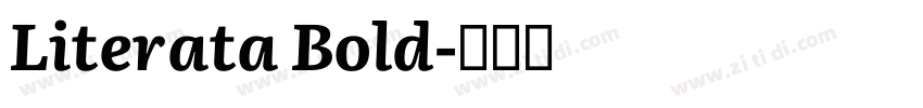 Literata Bold字体转换